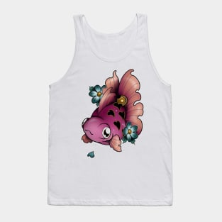 pink fish Tank Top